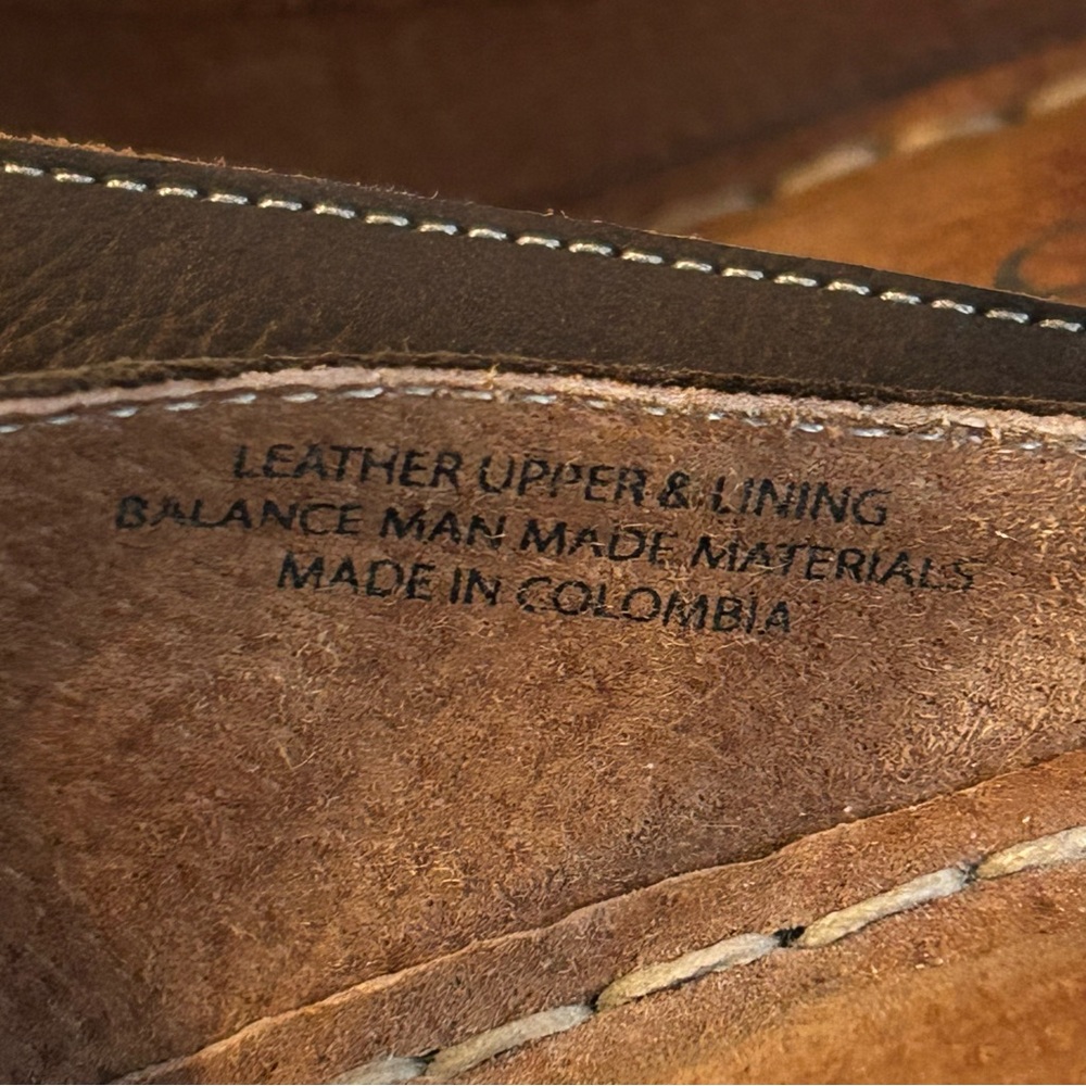 Born concept b.o.c Kallie brown genuine leather wedge sandals comfort size 8 - Picture 3 of 13